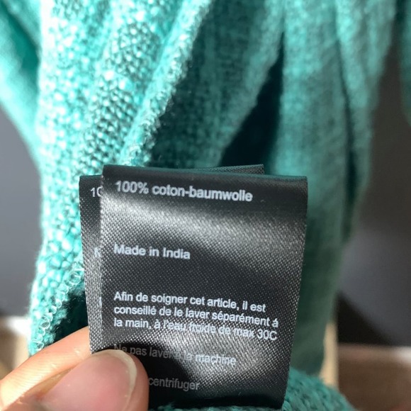 NWT Masai Green Draped Open Front Textured Knit Jacket size XL - Picture 7 of 7